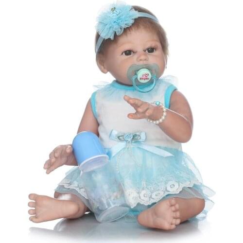 50cm Full Body Silicone Reborn Baby Dolls Reborn Bebe girl Reborn Lifelike Reborn Babies Dolls for Children Juguetes Bonecas