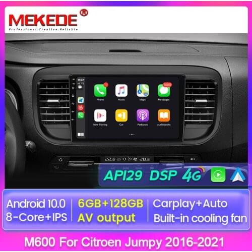MEKEDE For Citroen Jumpy 3 SpaceTourer 2016-2021 dsp carplay Autoradio multimedia navigation Android 10 car 2 din audio swc bt