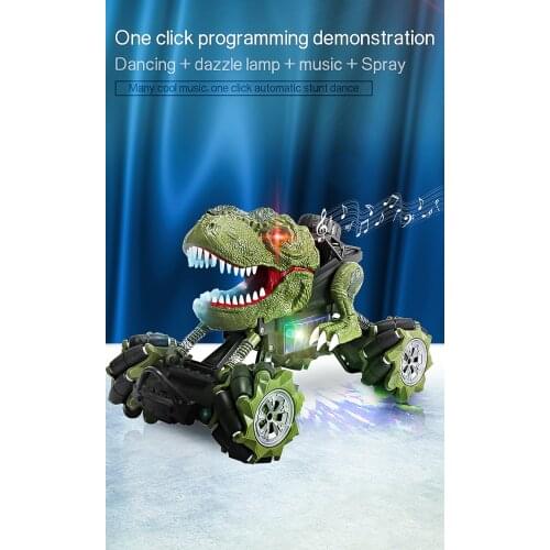 1:16/1:18 Dinosaur Animals Remote Control Cars With Spray /Light/Music Stunt Four-Wheel Off-Road Vehicle Climbing Twisting Drift