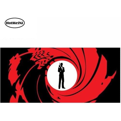HotMeiNi 13cm x 6cm For James Bond Agent 007 Car Decals Waterproof Suitable For All Types Of Vehicles Graffiti Sticker