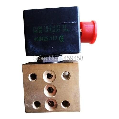 Free shipping genuine/ alternative 1089059021=1089059001 for AC screw compressor magnetic valve solenoid valve with 145PSI