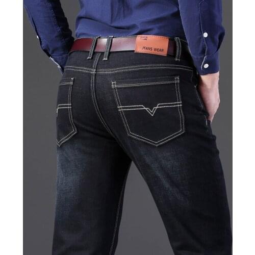 2020 New Hot cotton Jeans Men High Quality Famous Brand Denim trousers soft mens pants autumn jean fashion Large Big size 40