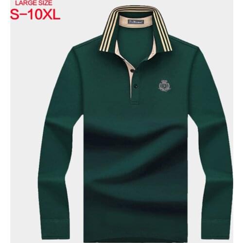 T-shirt Mens Long Sleeve Lapel Cotton T-shirt Full Sleeve Solid Color T-shirt Top Loose Large Business Mens Jacket