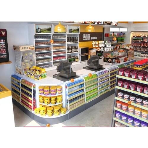 Supermarket cash register convenience store fruit store mother and baby store simple modern corner small collection bar tobacco