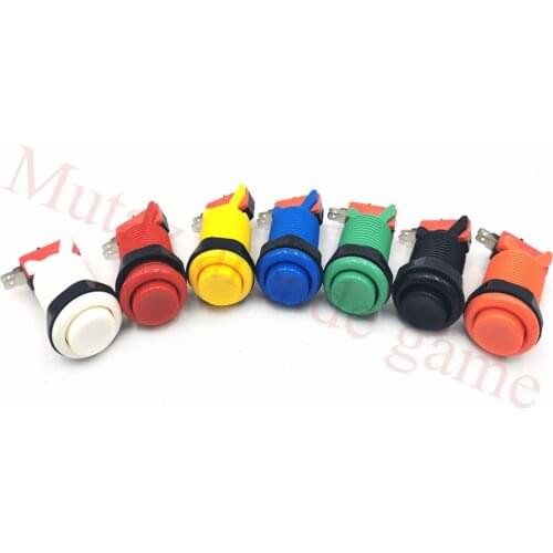 10Pcs/Lot Baolian 28mm American Happ Type Standard Push Buttons with Micro Switch for Arcade MAME JAMMA cabinet machine