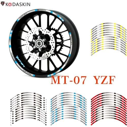 KODASKIN 2D Wheel Rim protection Waterproof Motorcycle accessories for yzf MT07 mt 07 mt-07