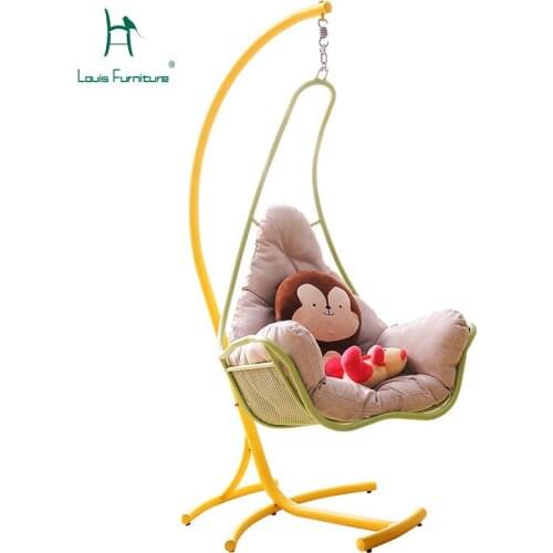 Louis Fashion Patio Swings Indoor Balcony Household Hanging Chair Hanging Basket Living Room Hammock