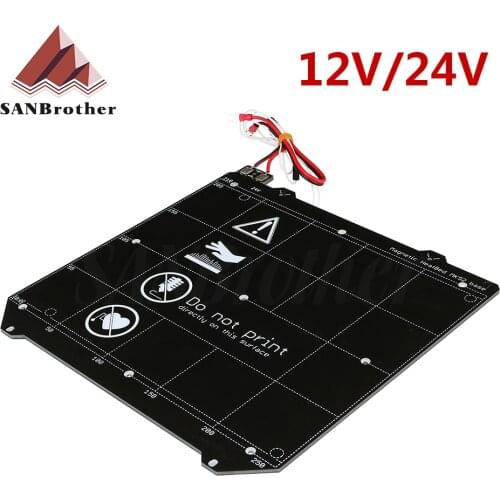 Clone Prusa i3 MK3 3D Printer MK3 Y carriage Magnetic Heated Bed MK52 24v Wiring Thermistor With Magnet For Prusa i3 MK3 MK3S