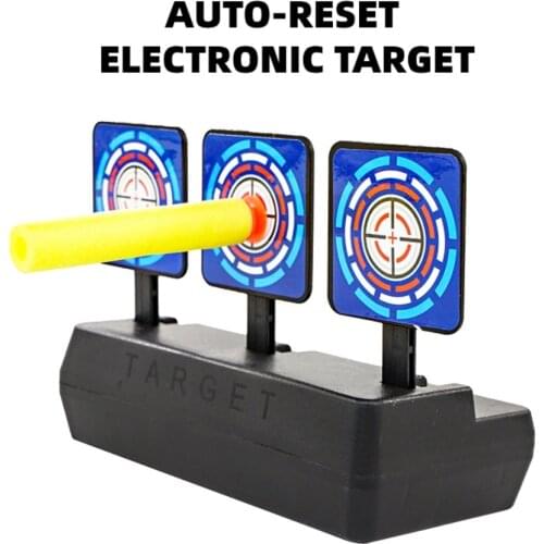 Mini Auto-reset Electric Targets Kids Gel BB Soft Water Ball Pistol Rifle Guns Shooting Accessories for Nerf Boys Toys Gift