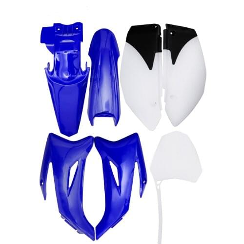 Motorcycle plastic For YAMAHA TTR110 Plastic Fairings Fender Blue Body Kit Dirt Pit Bike 110cc 125cc