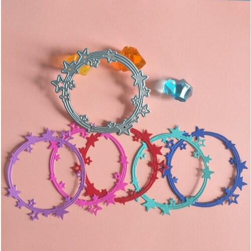 New circular meteor garland metal cutting die, used for DIY scrapbooking, card making, photo album decoration, embossing process