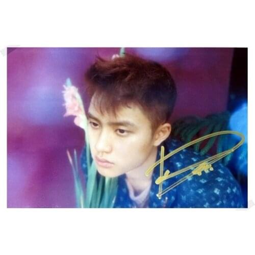 Signed EXO DO D.O Doh Kyungsoo autographed original photo 6 inches free shipping 08201701