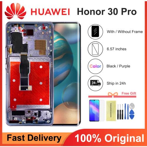 6.57''Original Screen for Huawei Honor 30 Pro LCD Display Digitizer Assembly Touch Display For Nova 7 pro Display for EBG-AN00