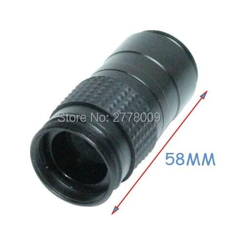 Mini Industrial Microscope High Working Distance Optical C-mount Lens 5X-100X For HDMI USB VGA Camera