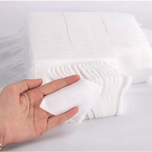 500pcs Thick Cotton Pads 100% Cotton Permanent Makeup Pigment Wipe Pad Disposable Facial Cleaner Nail Cleaning Wipes