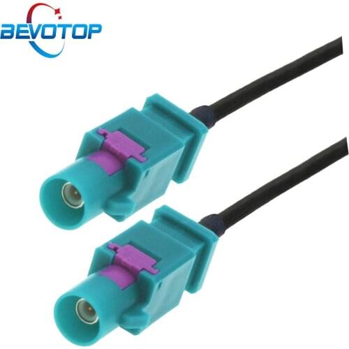 Extended Fakra Z Male to Male Plug RG174 Pigtail Cable Car Navigation GPS Antenna Extension Cord RF Coaxial Pigtail