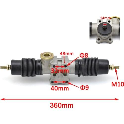 360mm Power Steering Gear Shaft Fit for DIY China ATV UTV Bike Parts Accessory Steering Gear Shaft
