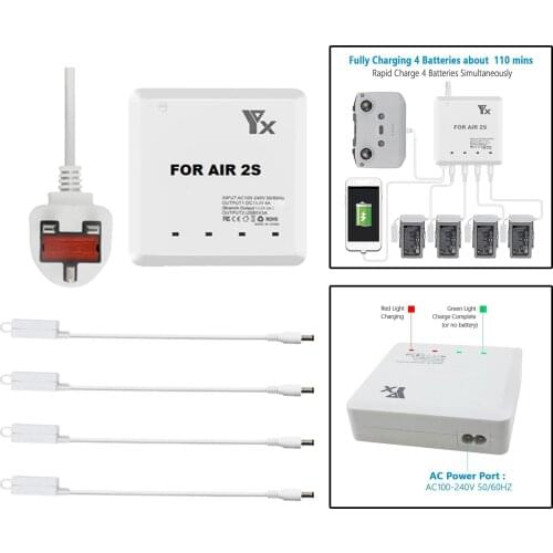 RC Charger AC 100-240V for DJI Mavic Air 2S, Mini Battery Charger