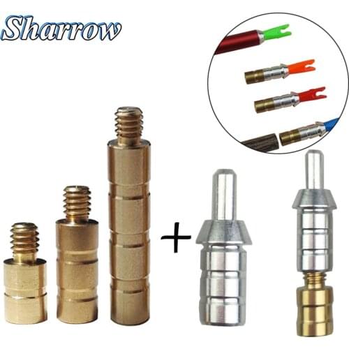 12/20 Pieces ID 6.2mm Arrow Nock Pin and 25/50/100grain Dart Weight Add Accentuator Tools Adapter Hunting Compound Recurve Bow