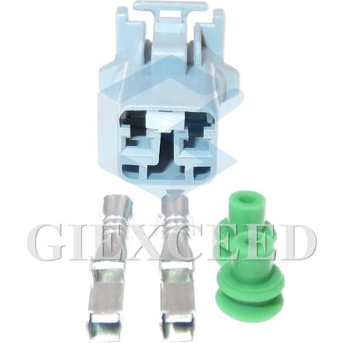 2 Sets 2 Pin Auto Parts 2.2 Series Electrical Wire Cable Connector Automotive Waterproof Plastic Female Socket