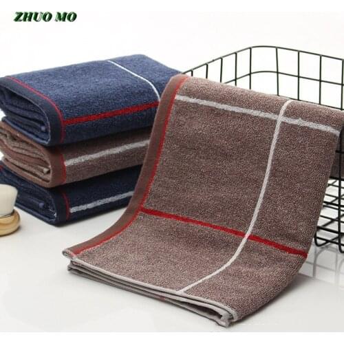 2pcs New 40*90 cm Towel 100% Cotton Blue coffee Large size Towel for home Bathroom Quick dry for adults sport Gym Towels