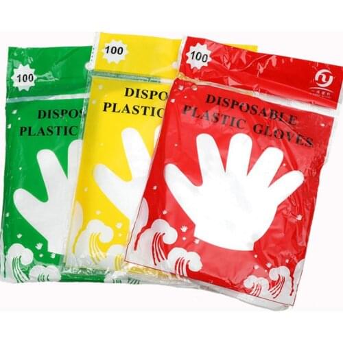 50pcs/100pcs Disposable Glove for the Kitchen Restaurant BBQ Eco-friendly Food Plastic Gloves Fruit Vegetable Gloves