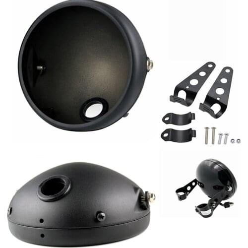 7" Motorcycle Outside Shell LED Headlight HeadLamp Housing Cover Bucket