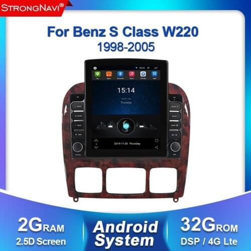9.7'' Tesla Screen Car Radio Multimedia Player For Mercedes Benz S Class W220 S280 S320 S350 S400 S430 S500 S600 1998 - 2005