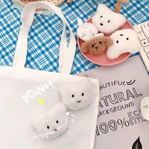 Cartoon Cute Bear Plush Doll Brooches Clothes Accessories Ornaments Creative Womens Three-dimensional Bag Pin Fashion Jewelry