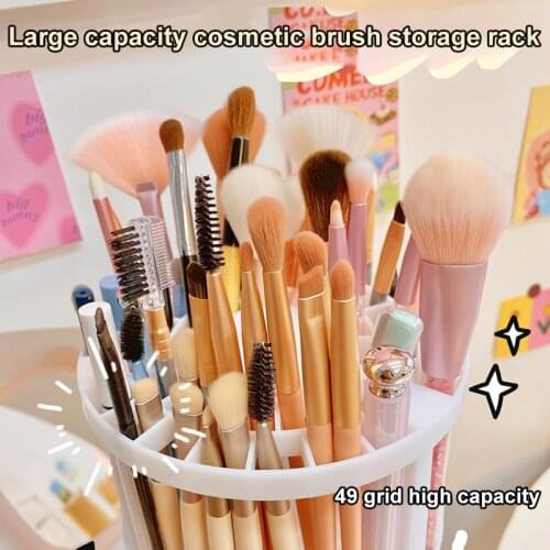 49 Holes Circular Shaped Pen Holder Diy Assembled Make Up Storage Box Multi-Function Placed Brush Holder Art Painting Supplies