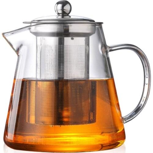 Economic Teapot Coffee Water Glass Heat Resistant Kettle Drinks Fruit Juice Restaurant Home Strainer Kitchen