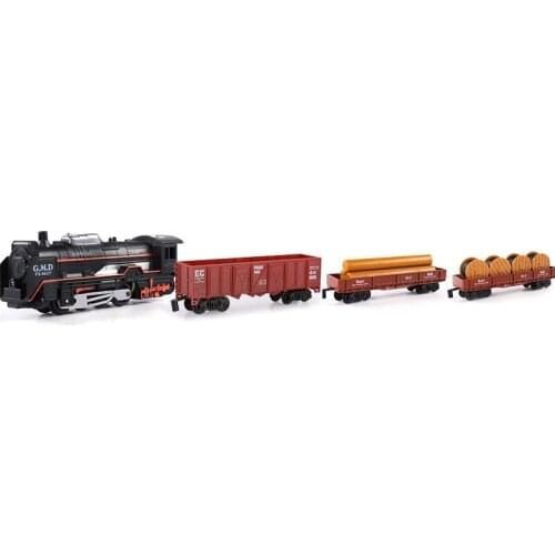 Electric Racing Rail Car Kids Track Train Model Toy Baby Railway Train Racing Road Transportation Building Slot Sets Toys Kids