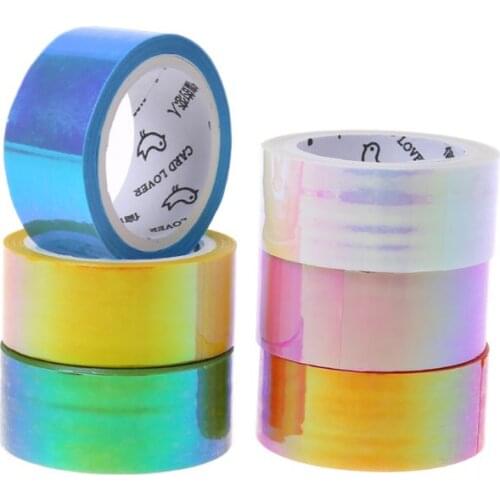 Rhythmic Gymnastics Decoration Holographic RG Prismatic Glitter Tape Hoops Stick