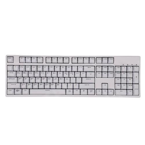 Korean Mechanical Keyboard Keycaps White Transparent Backlight OEM Height Replacement Suit for Anne Pro 2 GK61 GK64 SK61 Game PC