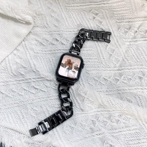 Hot-Selling Stailness Steel Band for Apple Watch Strap 6SE 5 4 3 2 1 38mm 42mm Metal Buckle Link for iWatch Bracelet 40mm 44mm