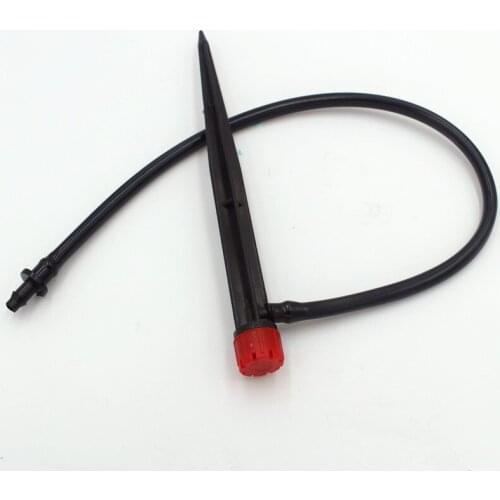 20pcs/pack 16cm Micro Dripper With 0.5m Micro Tubing Drip Irrigation Adjustable Stake Water Dripper Garden Watering N199