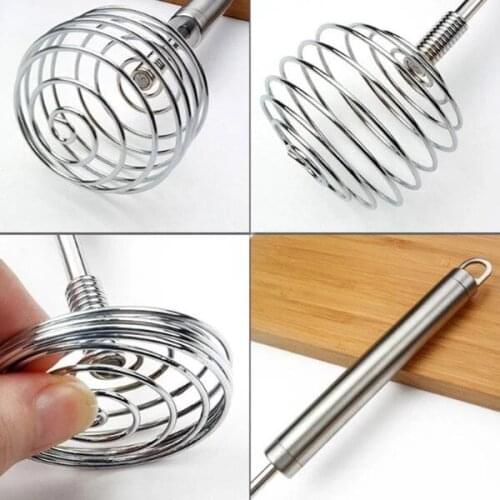 Stainless Steel Manual Whisk Multifunction Multi-role Egg Beater Potato Masher AC889