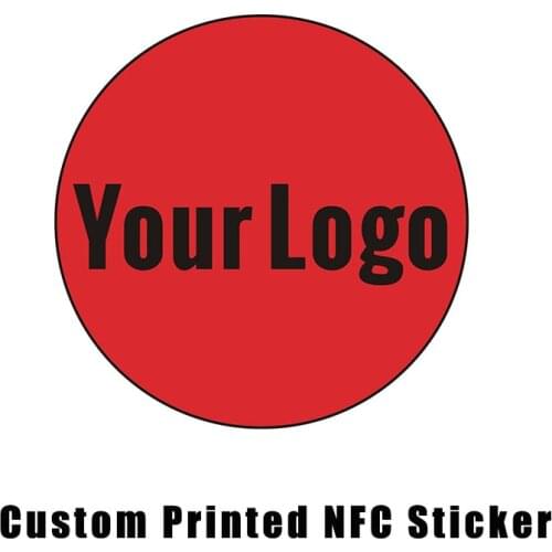 Custom Printed NFC NTAG216 Sticker Label 13.56MHz 14443A protocol NFC Forum Type 2 Tag