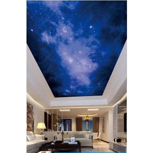 Custom photo wallpapers 3d ceiling wallpaper HD big picture beautiful starry sky zenith mural living room background wall papers