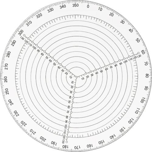 Transparent Acrylic Round Center Finder Compass Circle Cutter for Wood Turners Lathe Work Circles Drawing