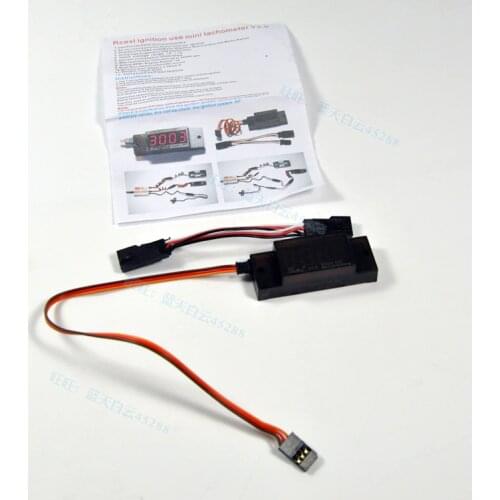 Rcexl Ignition Mini Tachometer V3.0 Revolution Meter for RC CDI Petrol Gas Engine