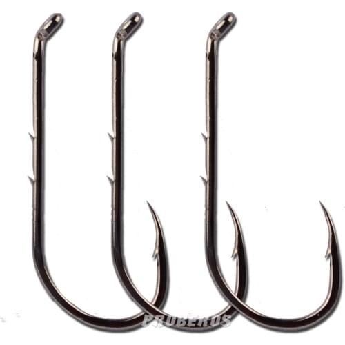 10pcs Barbed high carbon steel single hook Bait HookBarbed Fishing Hooks Sea Worm sofe lures Single Hook Set Fishing