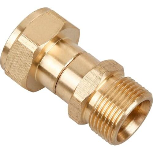 Pressure Washer Swivel Joint, Kink Free Gun To Hose Fitting, Anti Twist Metric M22 14Mm Connection, 3000 Psi