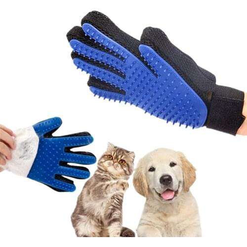 Pet Dog Hair Brush Comb Glove For Pet Cleaning Massage Glove For Animal Cleaning Cat Hair Glove Pet Grooming Supply