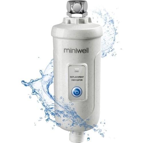 Miniwell Shower Filter System with Metal Connector - 10 Microns Sprite and Wheelton