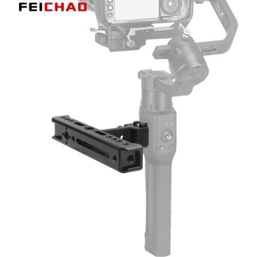 Stabilizer Side Handle Grip Handlebar Extend NATO Rail Clamp Mic Lights Stand Cold Shoe Mount for DJI Ronin S SC Gimbal Handgrip