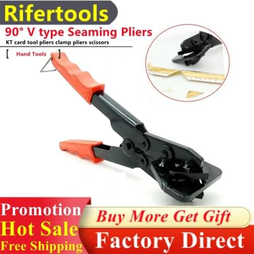 90° V Type Edge Trimming Scissors Folded For Wood PVC Woodworking Angle Pinchers Advertising KT Pliers Decoration Seaming Clamp