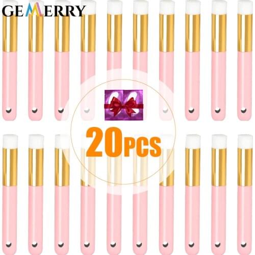 10 20 50pcs Professional Soft Eyelash Extension Cleaning Brush Eyebrow Nose Comedone Cleansing Brush Lash Shampoo Tool Wholesale