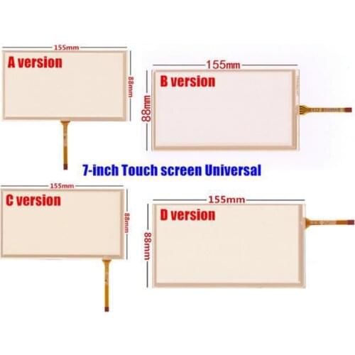 155mm*88mm 4 wire Resistive Touch 6.2" for HSD062IDW1-A00 Car DVD navigation Touch screen digitizer panels