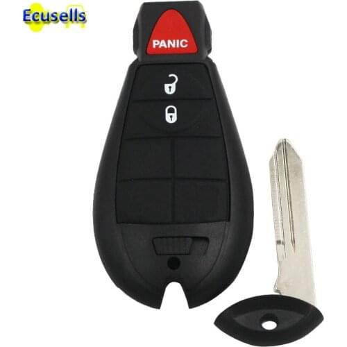 2+1 Buttons for Dodge FOR Chrysler for Jeep Remote Key Housing Case Smart Key shell case with Small KEY